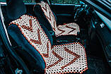 Комплект  дерев’яних масажних накидок на автокрісло 2шт, фото 3