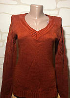 Джемпер, пуловер женский размер 48 кирпичный