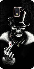 Бампер силіконовий для Samsung J2 Core 2018 J260F з картинкою скелет з картою