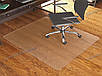Килим під крісло для захисту підлоги прозорий 2 мм 100х100 см шорсткий, фото 6