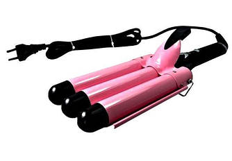 Плойка потрійна хвиля Geemy GM-1956. Уцінка!!!