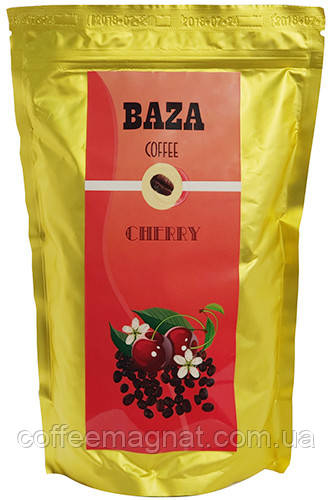 Насичена ароматизована кава в зернах Baza Cherry (Вишня) 500 г