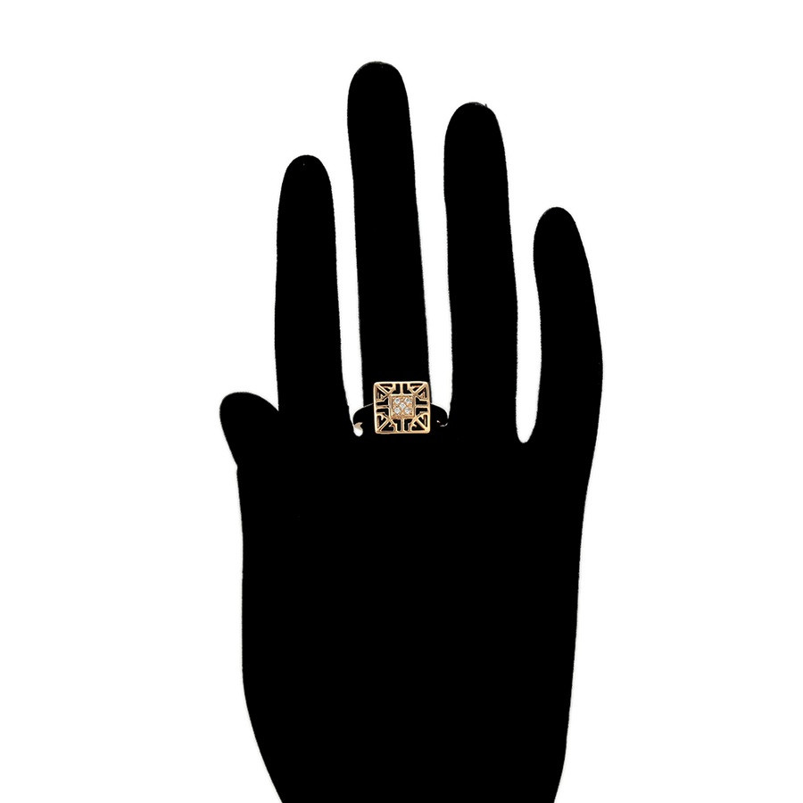 Набор серьги + кольцо 17 р. ХР Gold filled 18k - фото 2 - id-p911613883