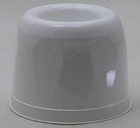 Подставка под ершик для унитаза круглая пластиковая (белый цвет)