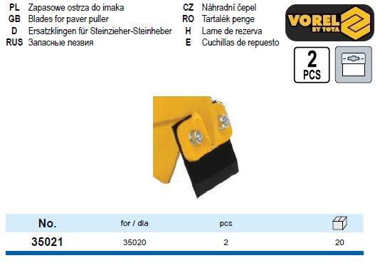 Набір леза захоплення 35020 2 штуки VOREL-35021