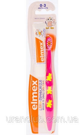 Дитяча зубна щітка Elmex Kinder + зубна паста Kinder 0-3лет 12мл, фото 1