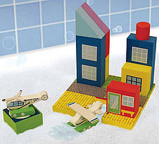 Плаваючі блоки для ванної Just Think Toys Набір Аеропорт (22088), фото 3