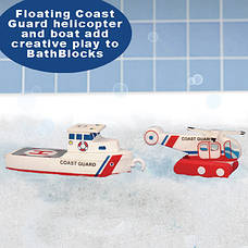 Плаваючі блоки для ванної Just Think Toys Човен і вертоліт (22091), фото 3