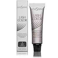 Краска для бровей и ресниц 1 (черный) Lash color Levissime