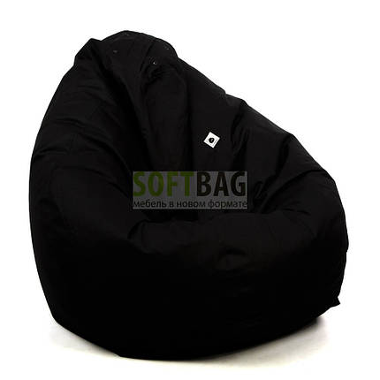 Крісло мішок груша XL  ⁇  тканина Oxford Чорний, фото 2