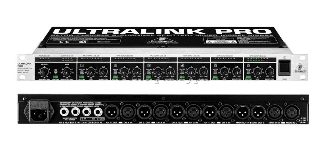Розгалужувачі, DI-box, патч-беї Behringer MX882