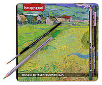 Набір акварельних олівців THYSSEN Вид на Вессенот поблизу Овера Ван Гог 24 шт в металі 63213024