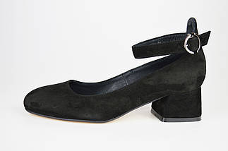 Класичні чорні туфлі на невисокому підборі Nivelle 1921 36 розмір 23,5 см, фото 2