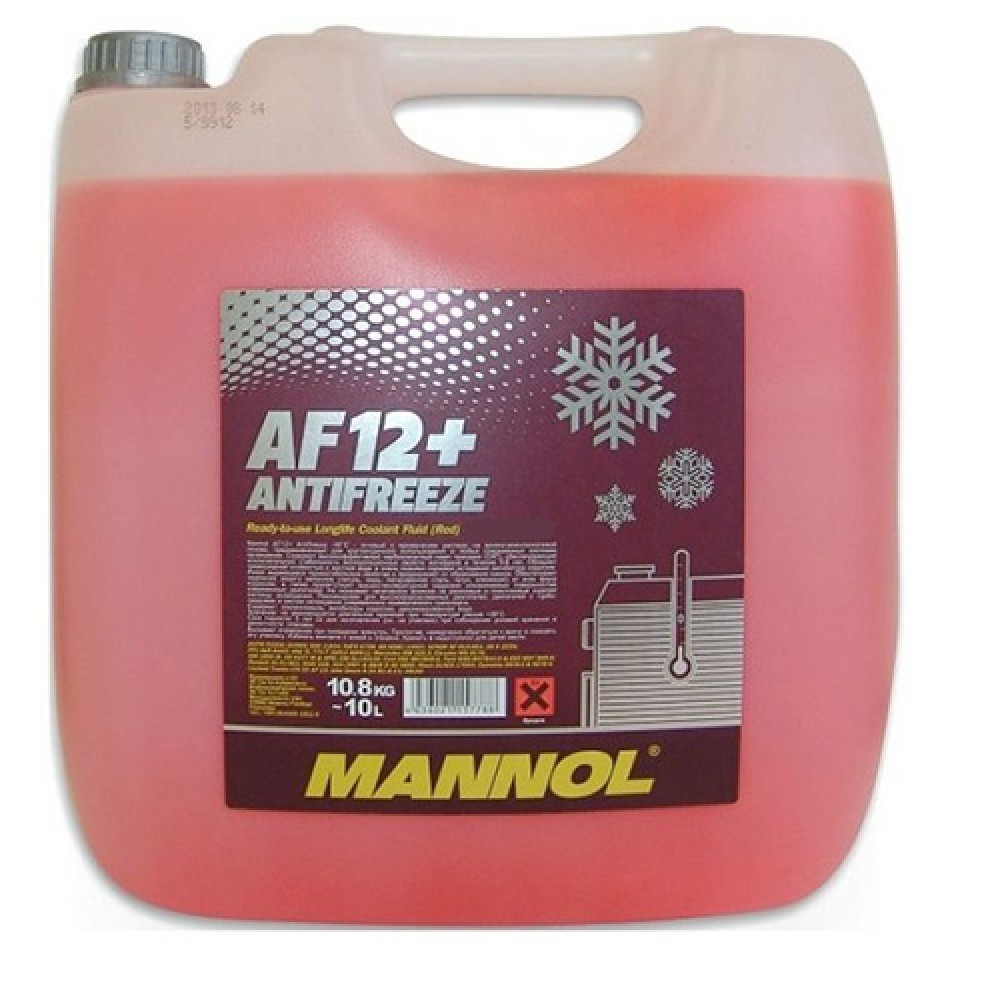 Антифриз Mannol Antifreeze AF12+ -40 ⁇ C червоний 10 л