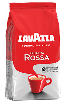 Кава в зернах Lavazza Qualita Rossa 1кг (Італія). 60% Арабіка (Бразилія) 40% Робуста (Африка)