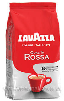 Кава в зернах Lavazza Qualita Rossa 1кг (Італія). 60% Арабіка (Бразилія) 40% Робуста (Африка)