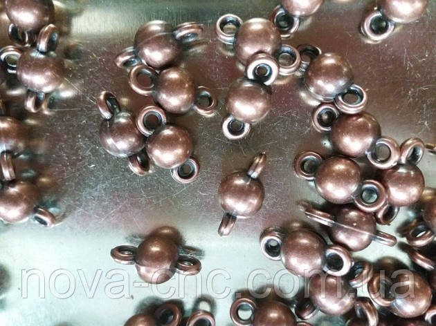 Намистини "гирка" бронза пластик 500 грам, фото 1