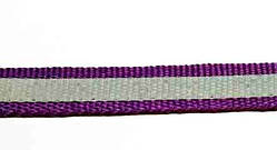 Стрічка світловідбивна 10 мм на тканинній основі, фіолетова (50 м)