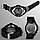 Skmei 0998 чорні зі сріблястим кантом дитячий спортивний годинник, фото 8