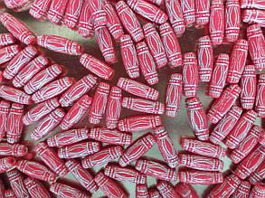 Бусини "бочечка" червоний 500 грамів