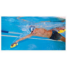 Лопатки для плавання в басейні лопатки на руки гребні BECO 96441 жовтий розмір S 15,5 x 14,5 см, фото 5