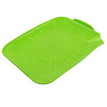 Пластиковий килимок-друшляк для раковини (зелений)