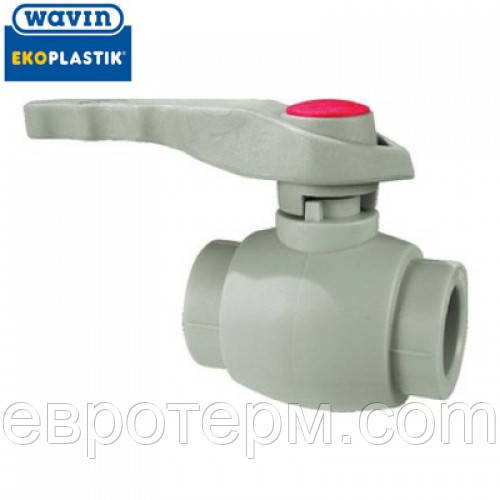 Кран кульовий Wavin Ekoplastik 40, фото 1