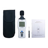 Шумомір Flus ET-933 (dBA+dBC, 30...130 дБ ±1.4 дБ, 32...8000 Гц), фото 6