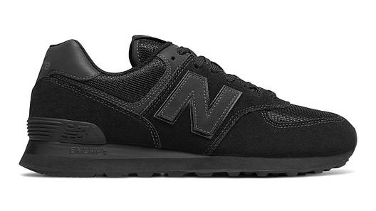Кросівки чоловічі New Balance 574 чорні, фото 1