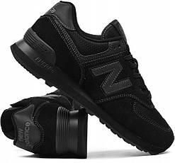 Кросівки чоловічі New Balance 574 чорні, фото 4