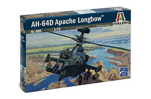 AH-64 D APACHE LONGBOW. Збірна модель вретоліту в масштабі 1/72. ITALERI 080