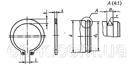 Стопорне кільце зовнішнє А9 ГОСТ 13942-86, DIN 471, фото 4