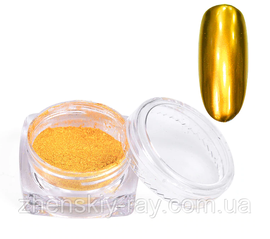 Дзеркальний блиск для втирання ( золото) вага: 1 гр, фото 1