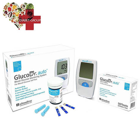 Глюкометр GlucoDr auto + 50 тест-смужок, фото 1
