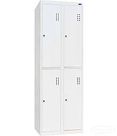 Шафа одежна металева ШО-300/2-4 на 4 клітинки (600х500х1800һ)
