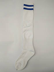 Гетри футбольні дорослі біло-сині 40-45