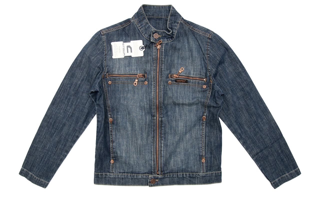 Чоловіча джинсова куртка Crown Jeans модель 493 (ROMA)