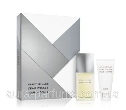 Мужские духи Issey Miyake L'Eau D'Issey Pour Homme Set Туалетная вода 75 ml/мл + Гель для душу 100 ml/мл - фото 1 - id-p345794413