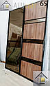 Розсувні двері купе в гардеробні (дзеркало, фарбований піскоструми, дзеркало бронза, фотодрук), фото 8