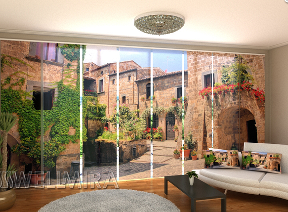 Панельрні Фото шторі "Живописний куточок Італії" 480 х 240 см, фото 2