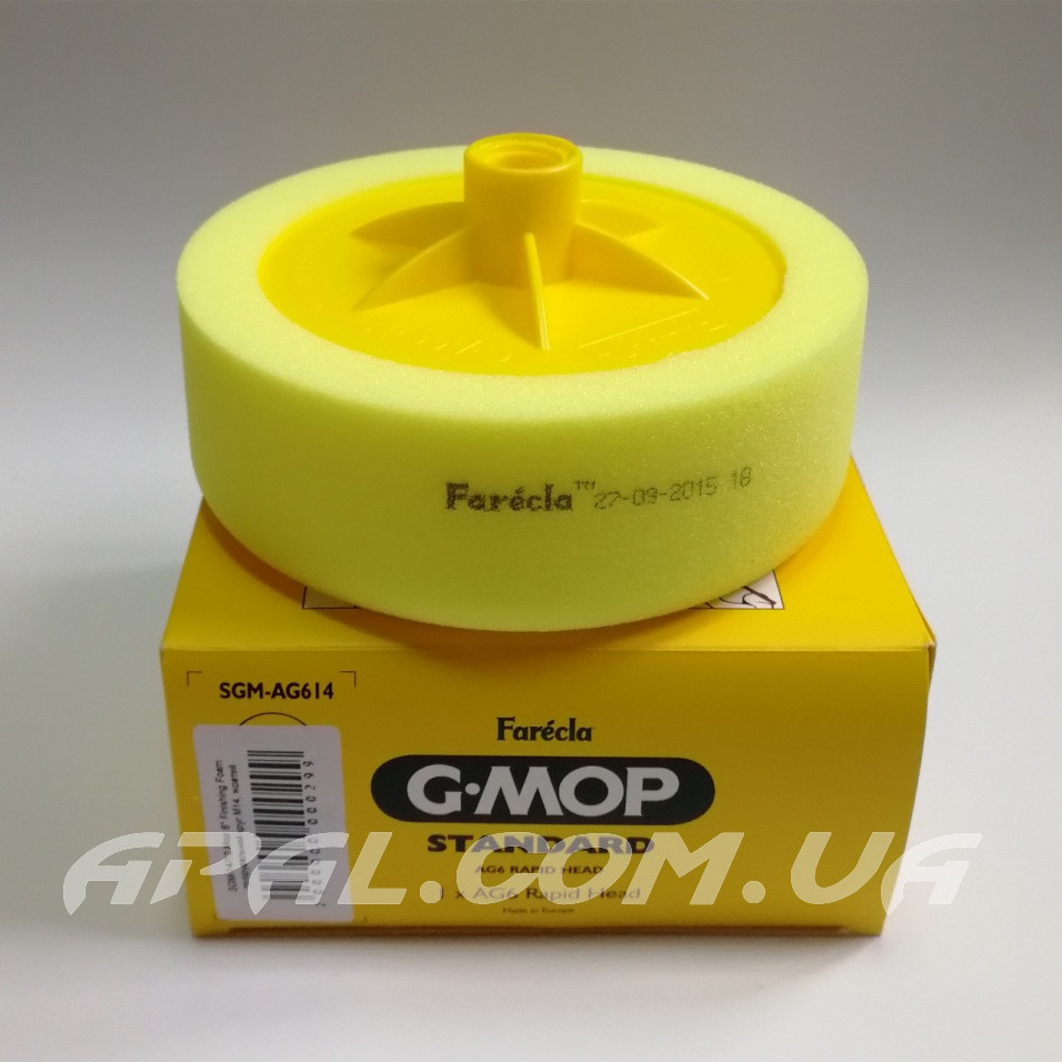 Farecla Original Standard G-Mop Поліровальний коло з різьбою M14, жовтий (середня жорсткість)