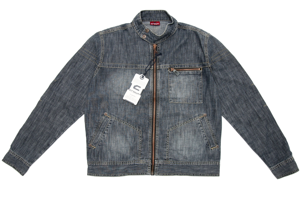 Чоловіча джинсова куртка Crown Jeans модель 484 (rtr d)