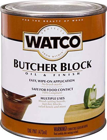Олія для обробних дощок і стільниць Watco Butcher Block, прозора, фото 1