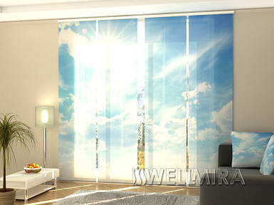 Панель фотошторів "Небо" 240 см фото штори з рисом шторі панель штора