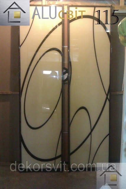 Двері купе (міжкімнатні перегородки, гардеробні) на монорельсі ДСП, дзеркало, фото 1