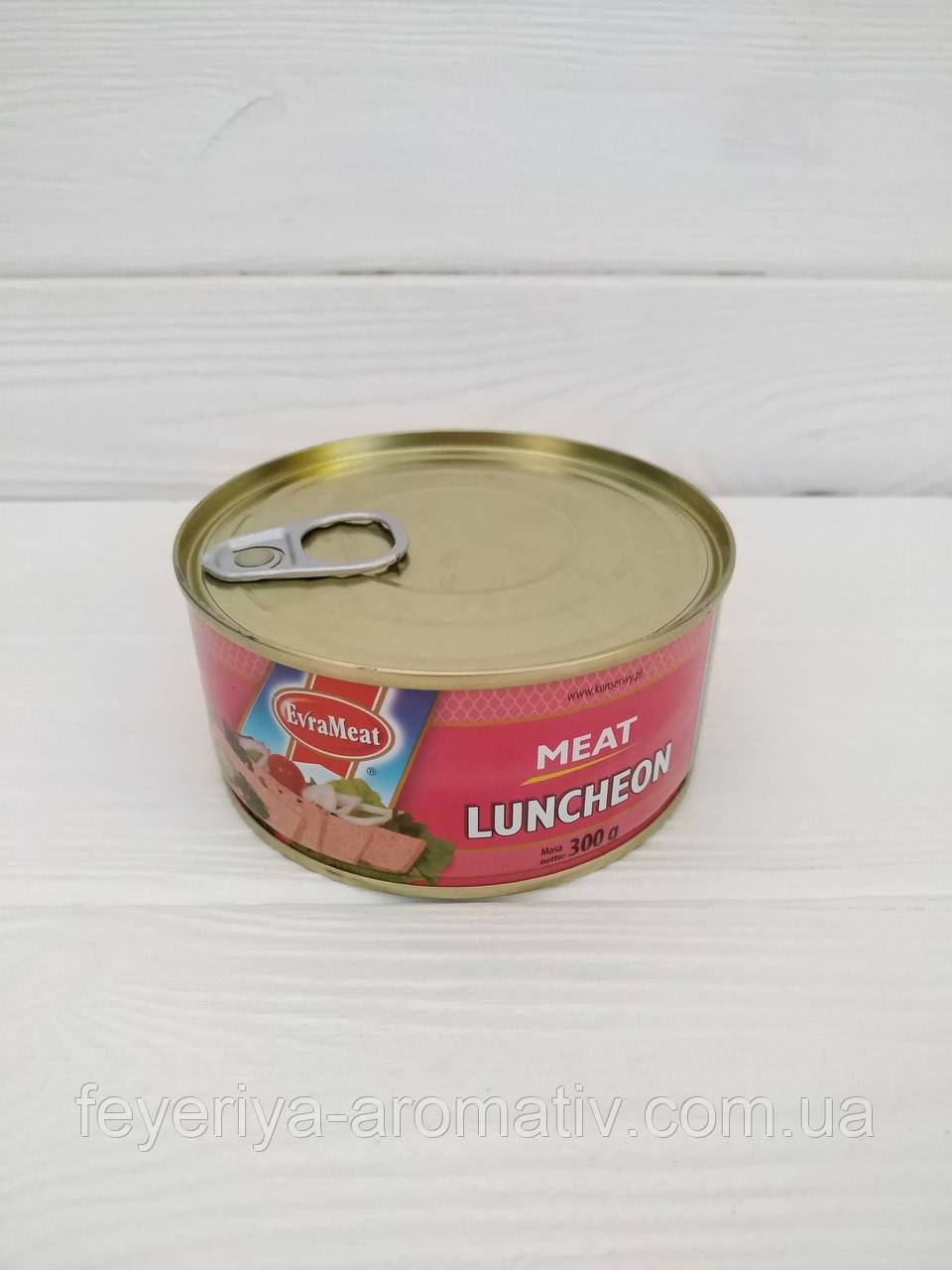 Паштет курячо-свинячий М'ясний обід EvraMeat Luncheon Meat, 300гр (Польща)