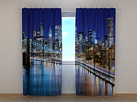 Фотошторы "Манхэттенский мост" 250 х 260 см фото штори шторы с рисунком