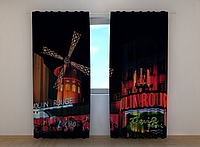 Фотошторы "Мулен Руж" 250 х 260 см фото штори шторы с рисунком