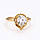 Набір сережки + кільце 17 р. ХР Gold filled 18k, фото 7