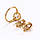 Набір сережки + кільце 17 р. ХР Gold filled 18k, фото 10